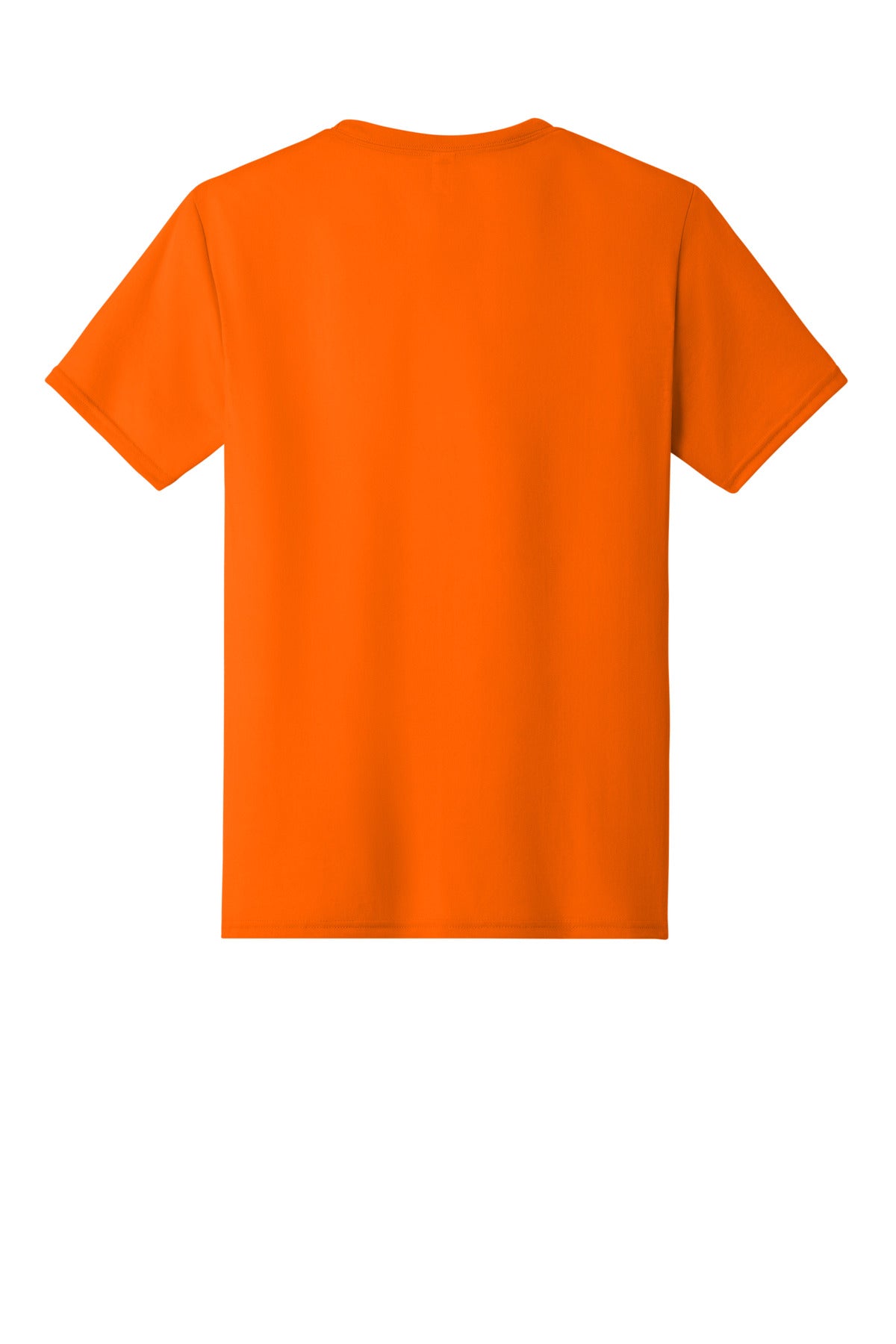 Jerzees Dri-Power 100% Polyester T-Shirt - Safety Orange - flat back