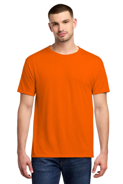 Jerzees Dri-Power 100% Polyester T-Shirt - Safety Orange - front