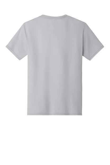 Jerzees Dri-Power 100% Polyester T-Shirt - Silver - flat back