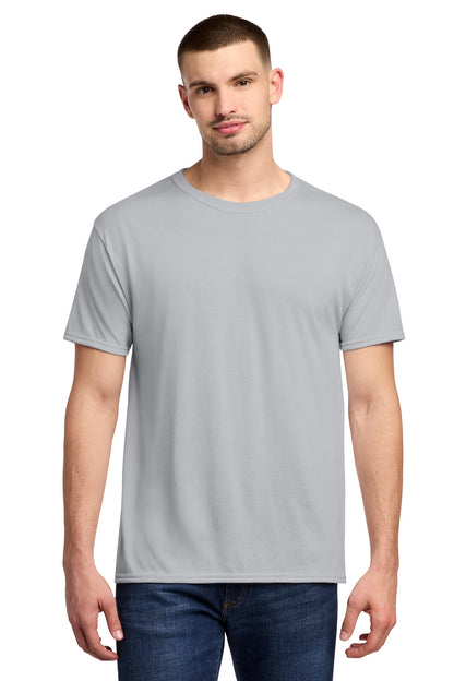 Jerzees Dri-Power 100% Polyester T-Shirt - Silver - front