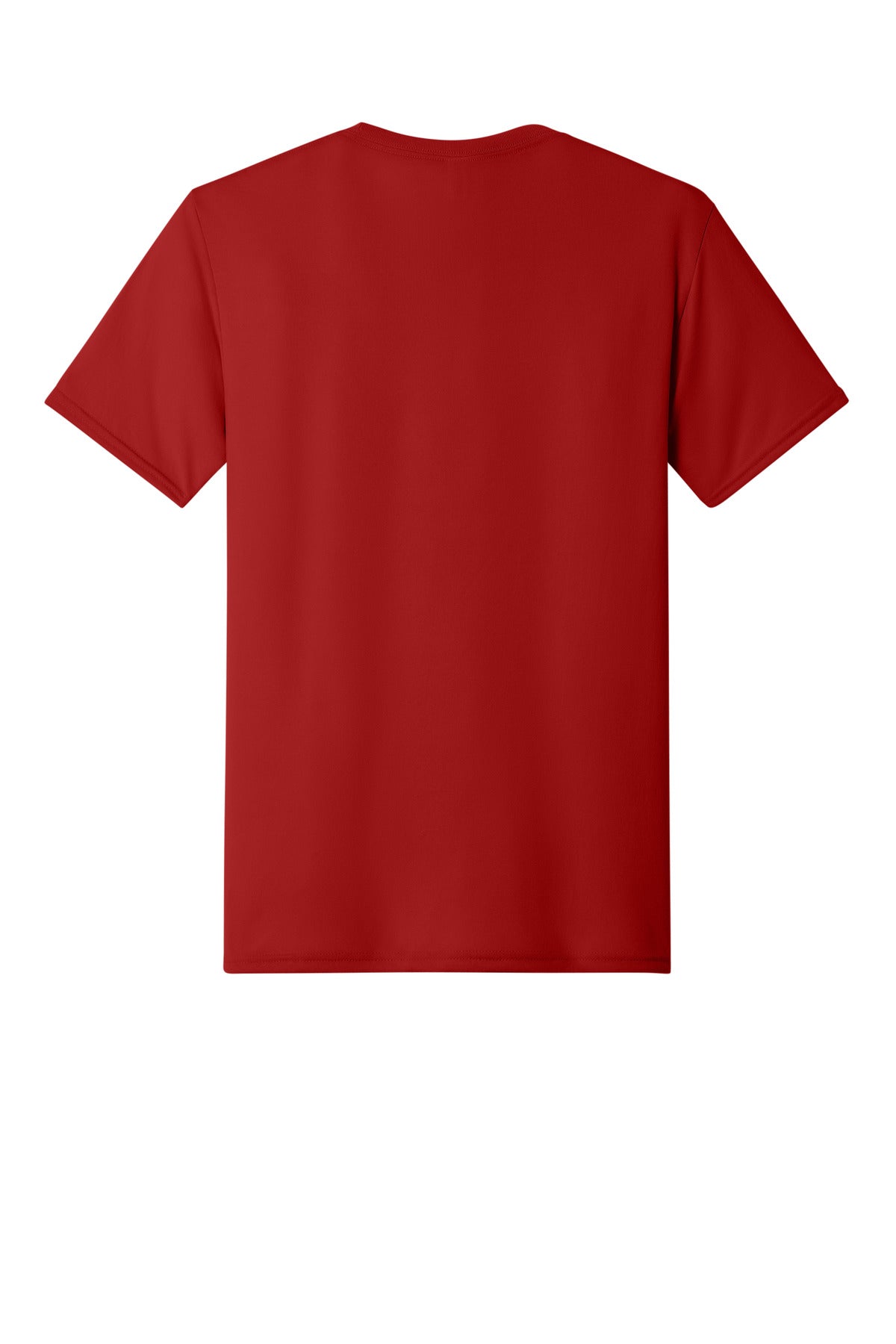 Jerzees Dri-Power 100% Polyester T-Shirt - True Red - flat back