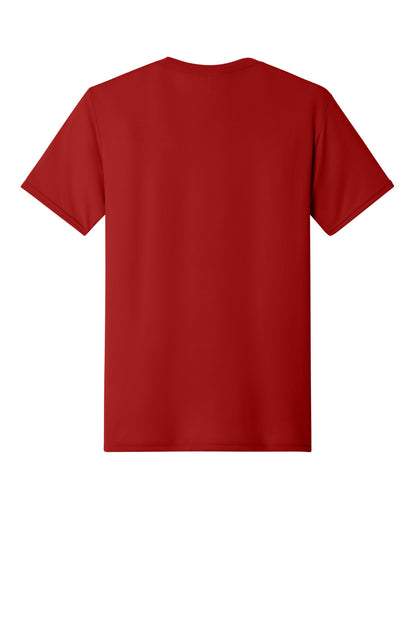 Jerzees Dri-Power 100% Polyester T-Shirt - True Red - flat back