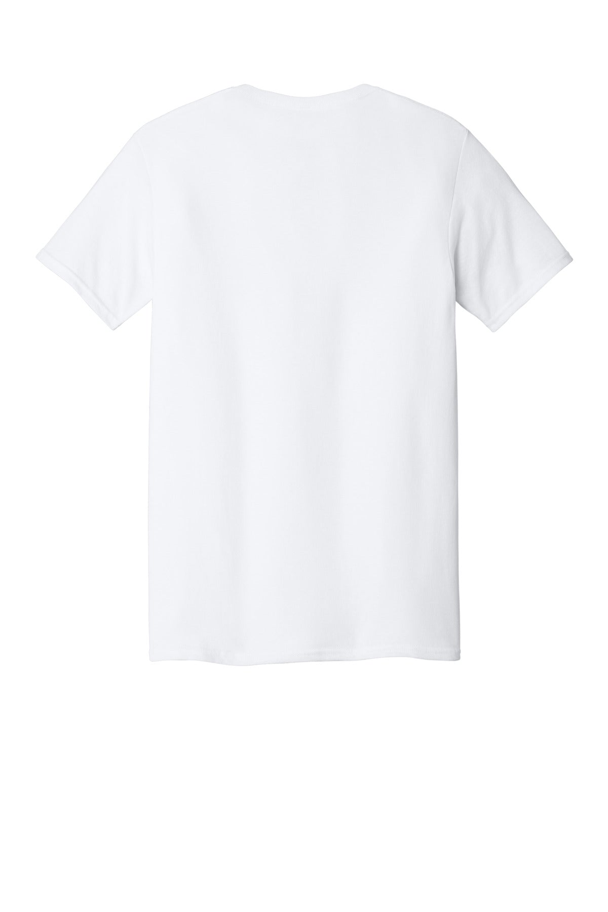 Jerzees Dri-Power 100% Polyester T-Shirt - White - flat back