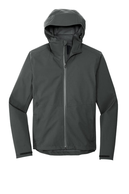 Mercer+Mettle Waterproof Rain Shell in Anchor Grey, front flat