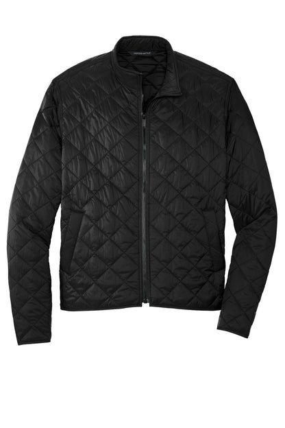 Mercer+Mettle Quilted Full-Zip Jacket in Deep Black, front flat