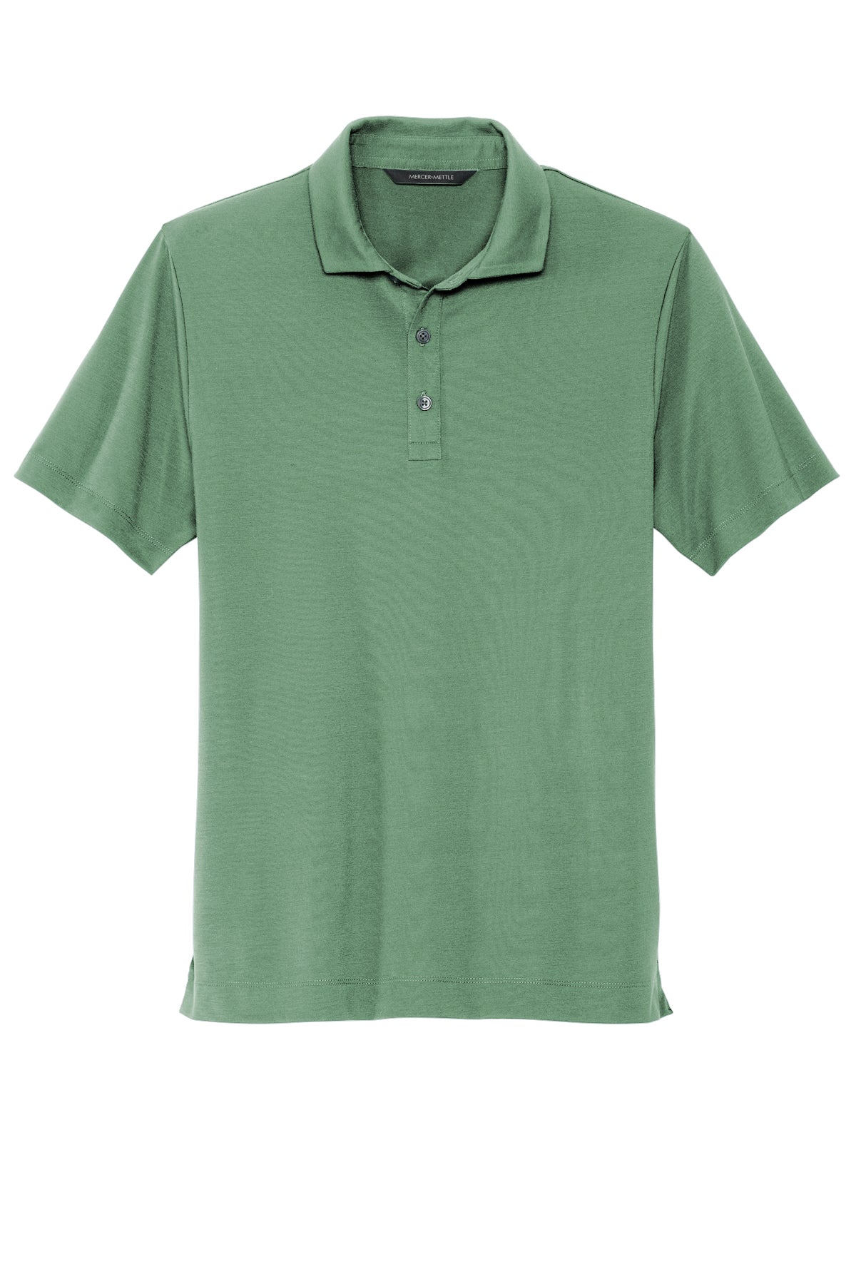 Mercer+Mettle Stretch Jersey Polo in Sage, front flat