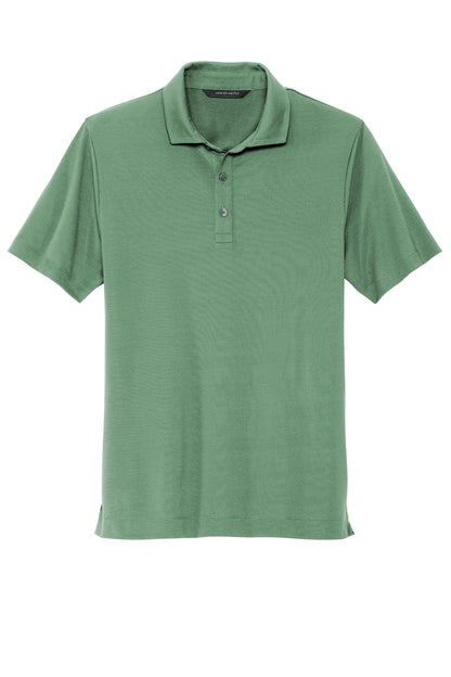 Mercer+Mettle Stretch Jersey Polo in Sage, front flat