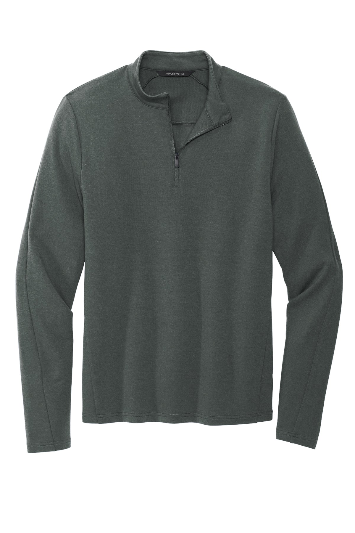 Mercer+Mettle Stretch 1/4-Zip Pullover in Anchor Grey, front flat