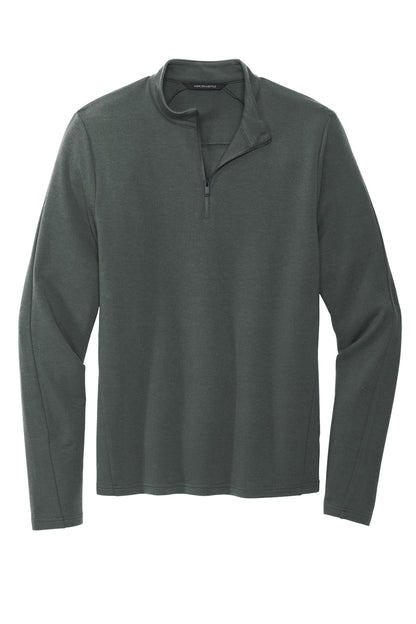 Mercer+Mettle Stretch 1/4-Zip Pullover in Anchor Grey, front flat