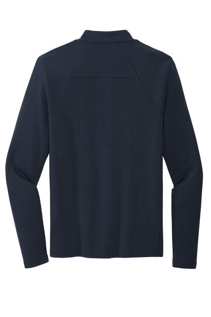 Mercer+Mettle Stretch 1/4-Zip Pullover in Night Navy, back flat