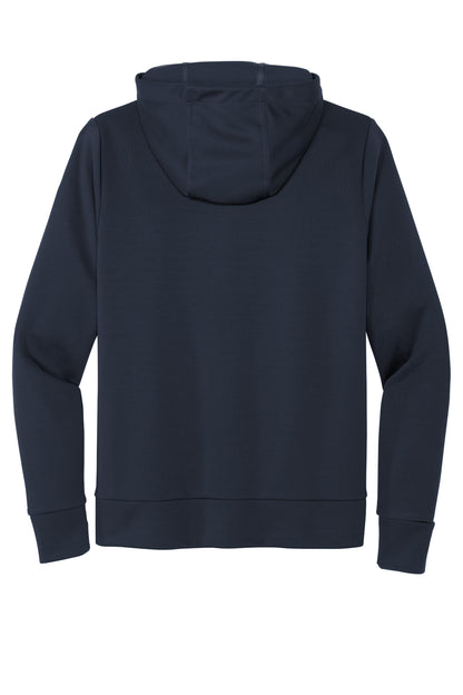 Mercer+Mettle Double-Knit Full-Zip Hoodie in Night Navy, back flat