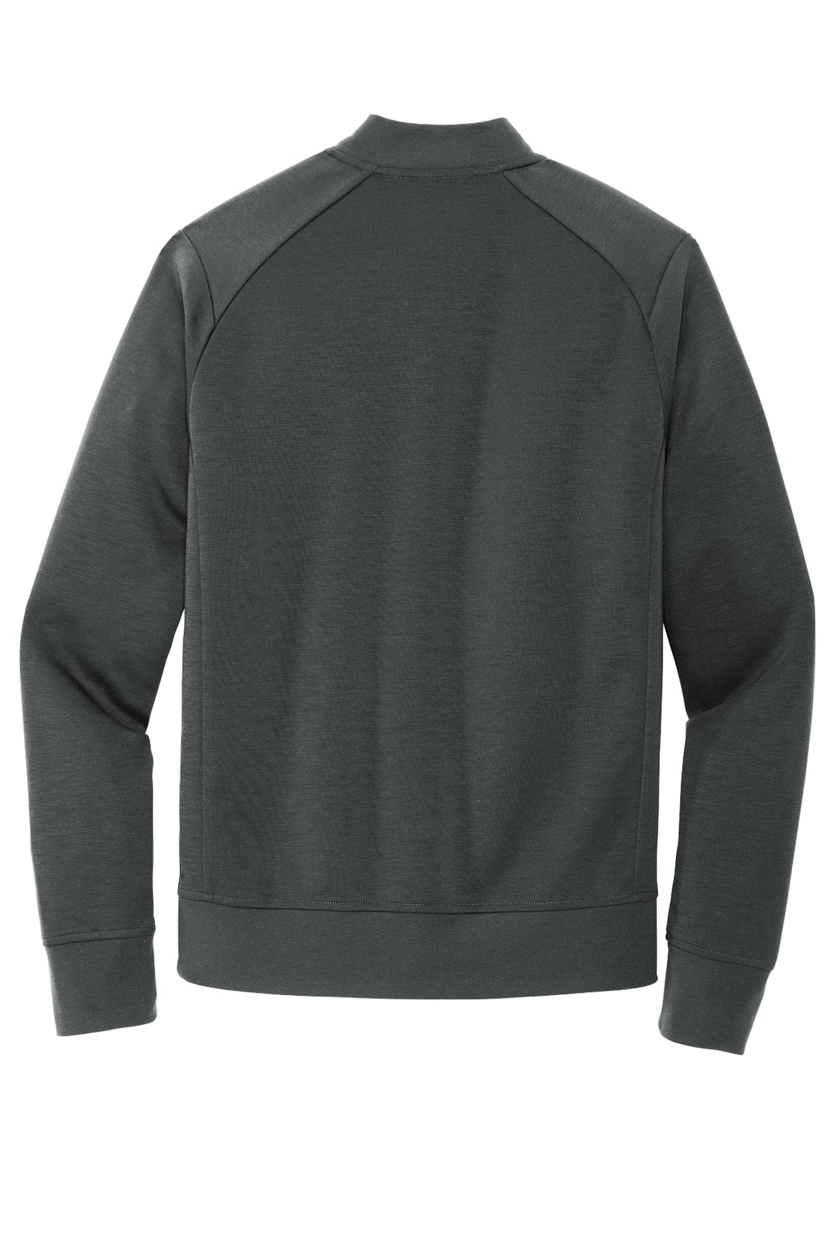 Mercer+Mettle Double-Knit Bomber in Anchor Grey, back flat
