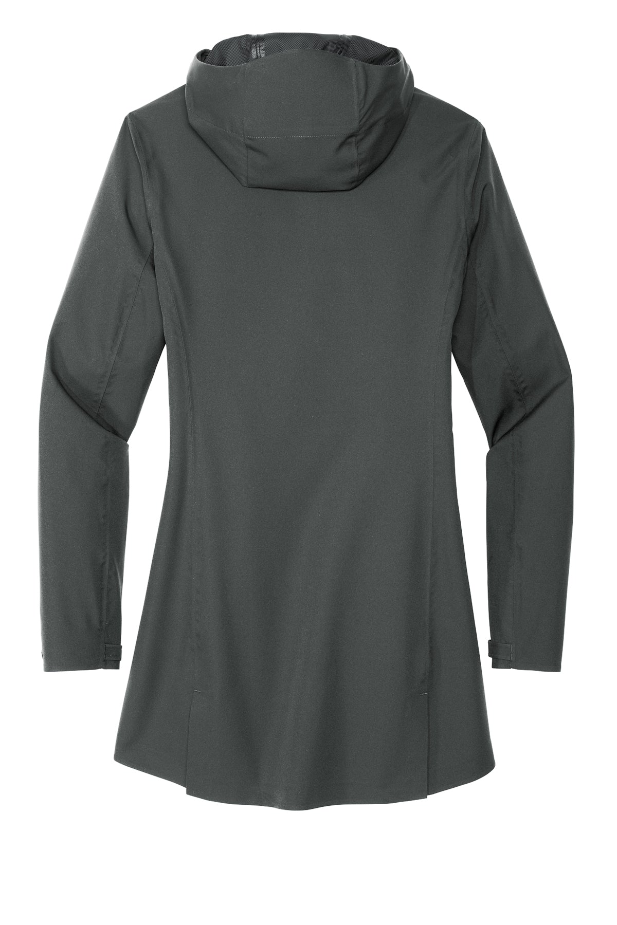 Mercer+Mettle Women’s Waterproof Rain Shell in Anchor Grey, back flat