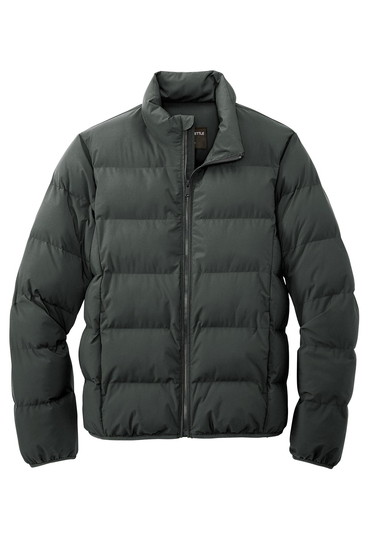 Mercer+Mettle Puffy Jacket in Anchor Grey, front flat