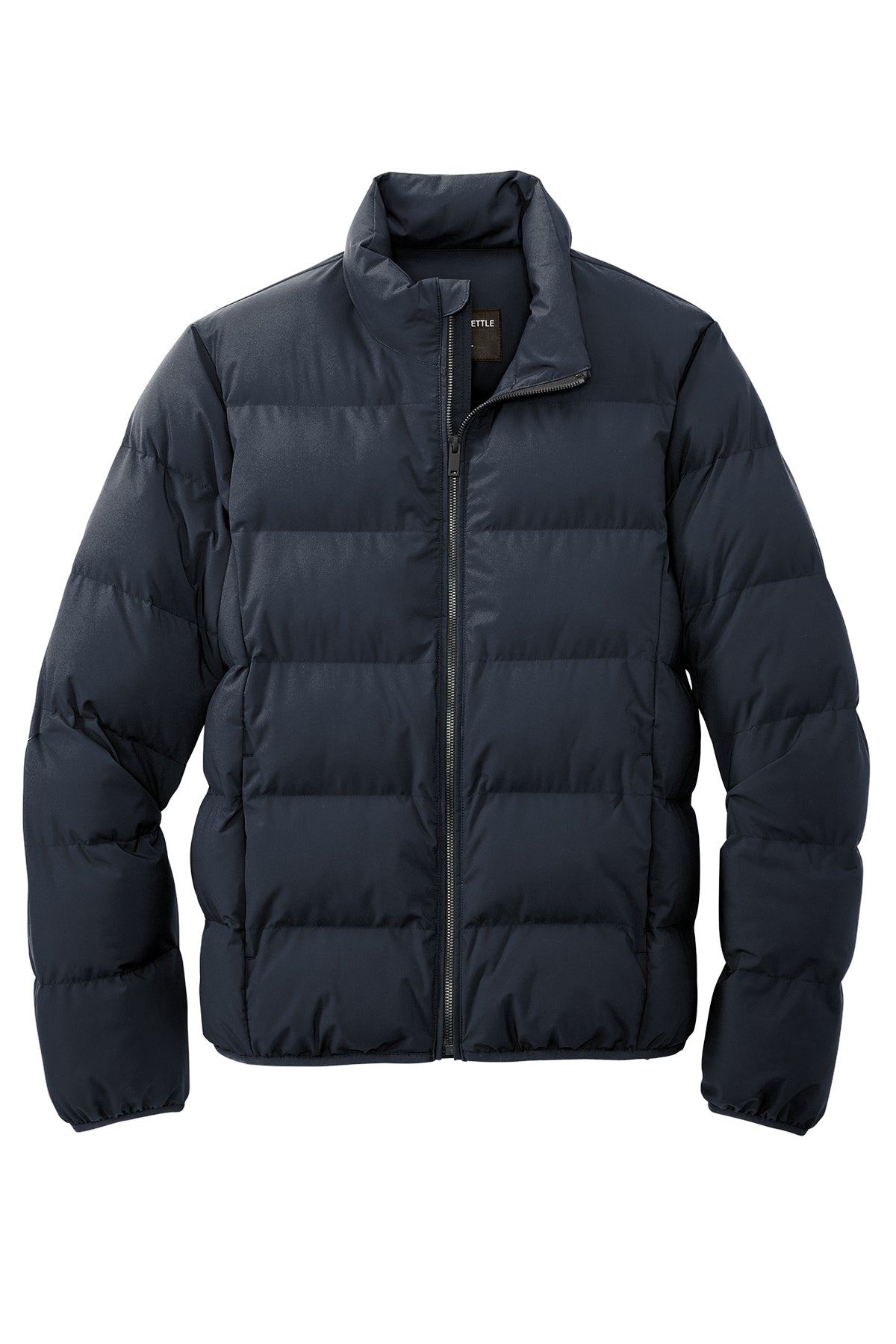 Mercer+Mettle Puffy Jacket in Night Navy, front flat