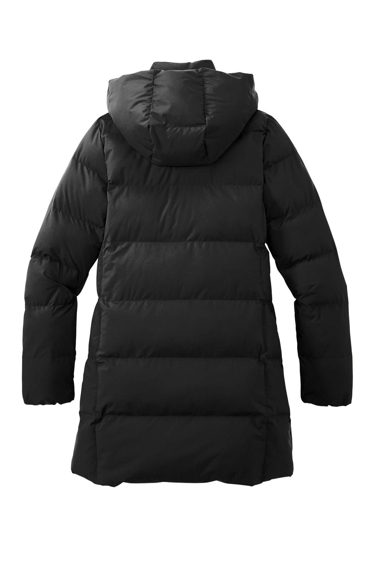 Mercer+Mettle Women’s Puffy Parka in Deep Black, back flat