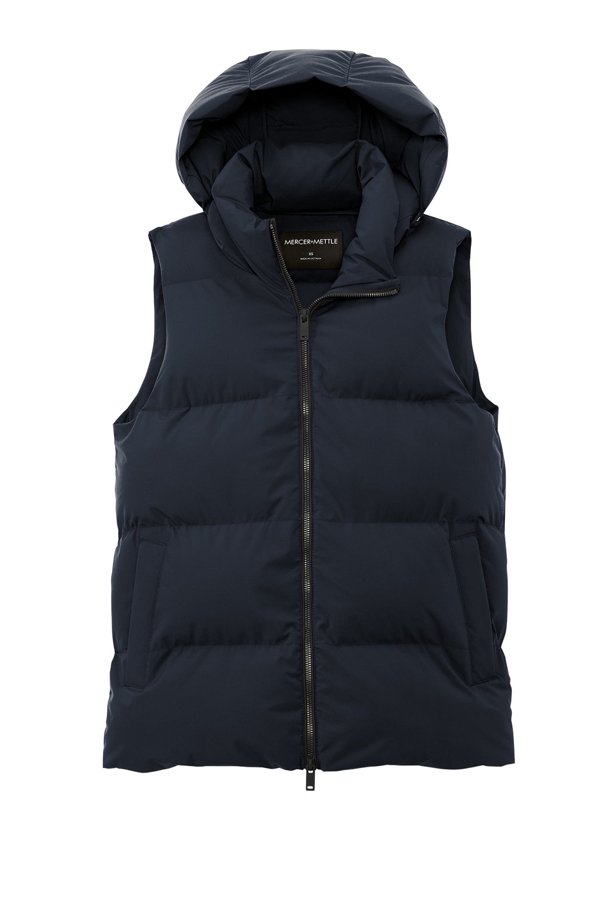 Mercer+Mettle Women’s Puffy Vest in Night Navy, front flat