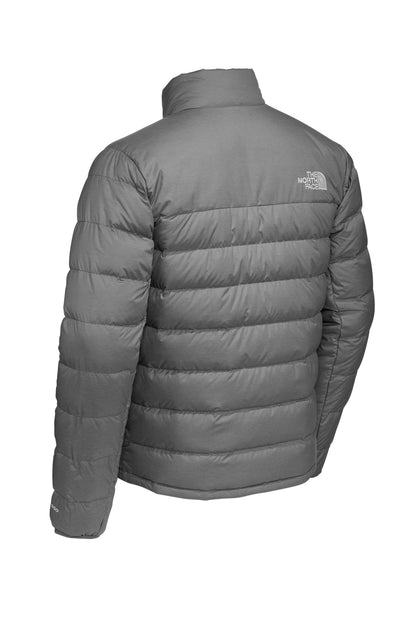 The North Face Down Hybrid Jacket in TNF Medium Grey Heather, back flat