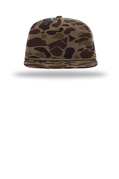 Richardson Printed Umpqua Gramps Cap - Bark Duck Camo/ Brown - flat front