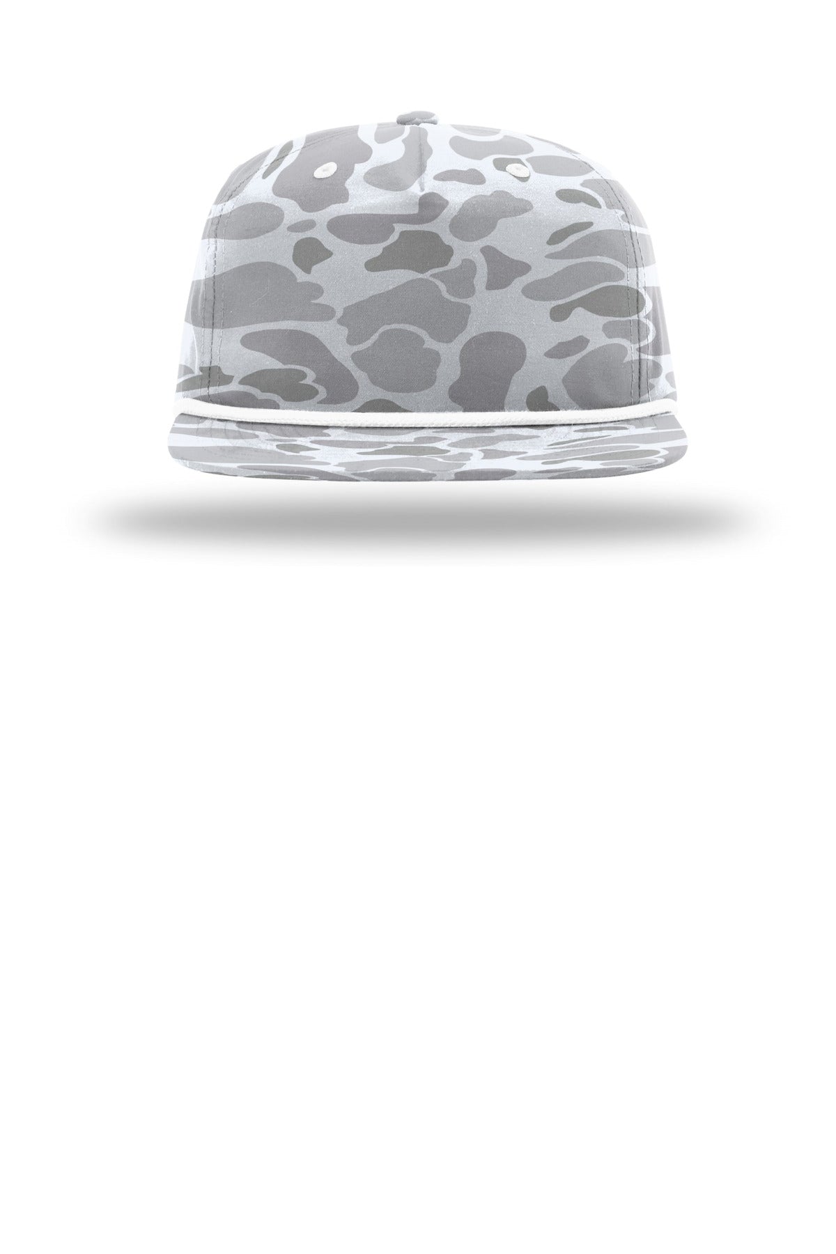 Richardson Printed Umpqua Gramps Cap - Blizzard Duck Camo/ White - flat front