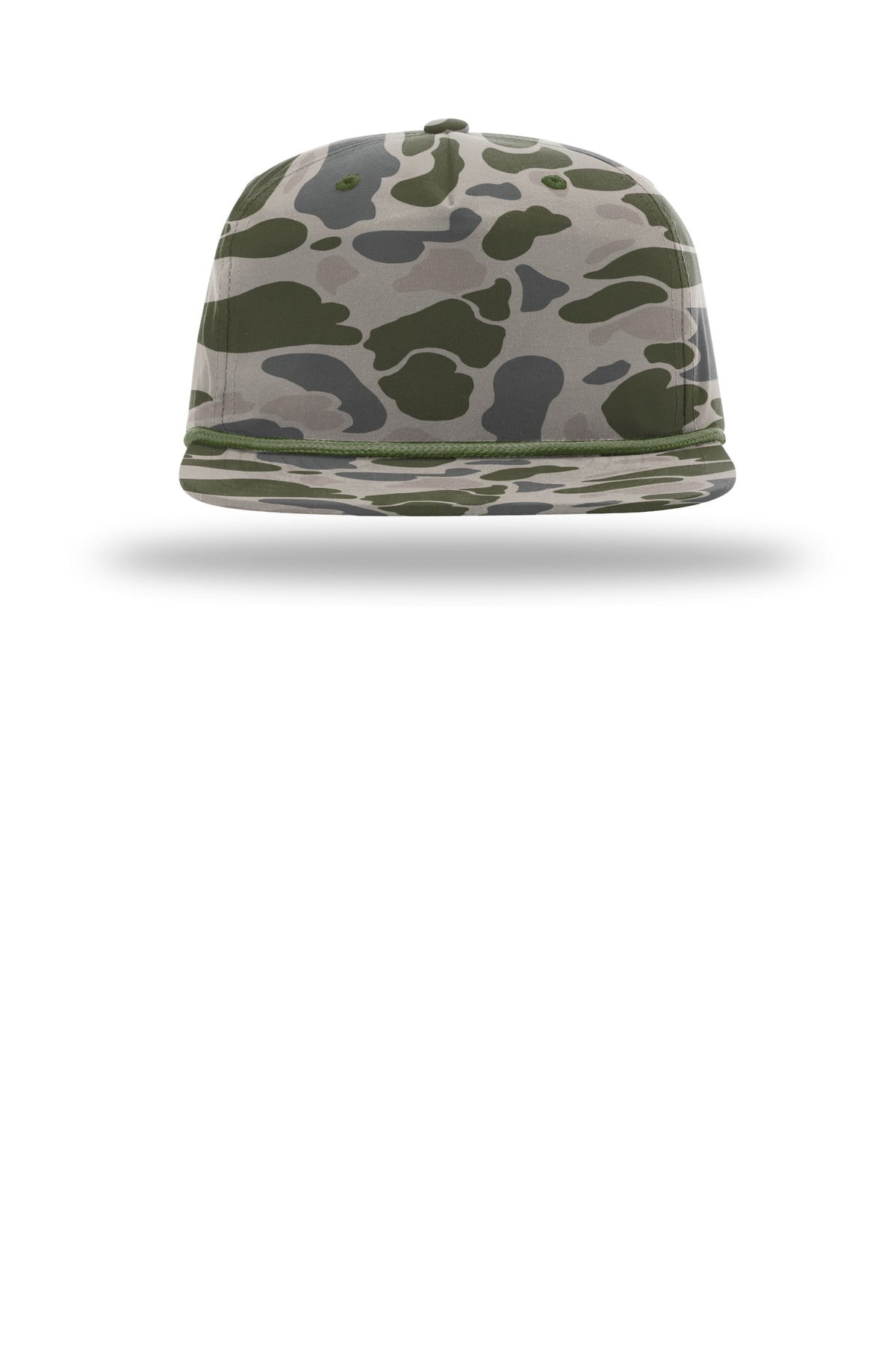 Richardson Printed Umpqua Gramps Cap - Marsh Duck Camo/ Army Olive - flat front