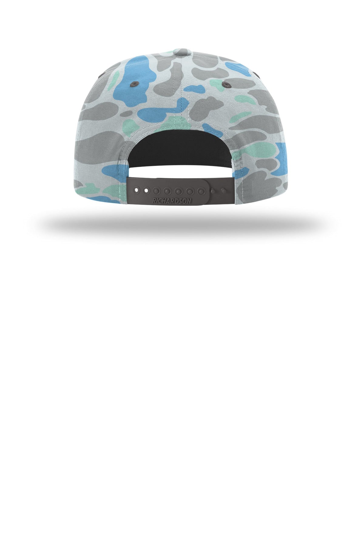 Richardson Printed Umpqua Gramps Cap - Saltwater Duck Camo/ Charcoal - flat back