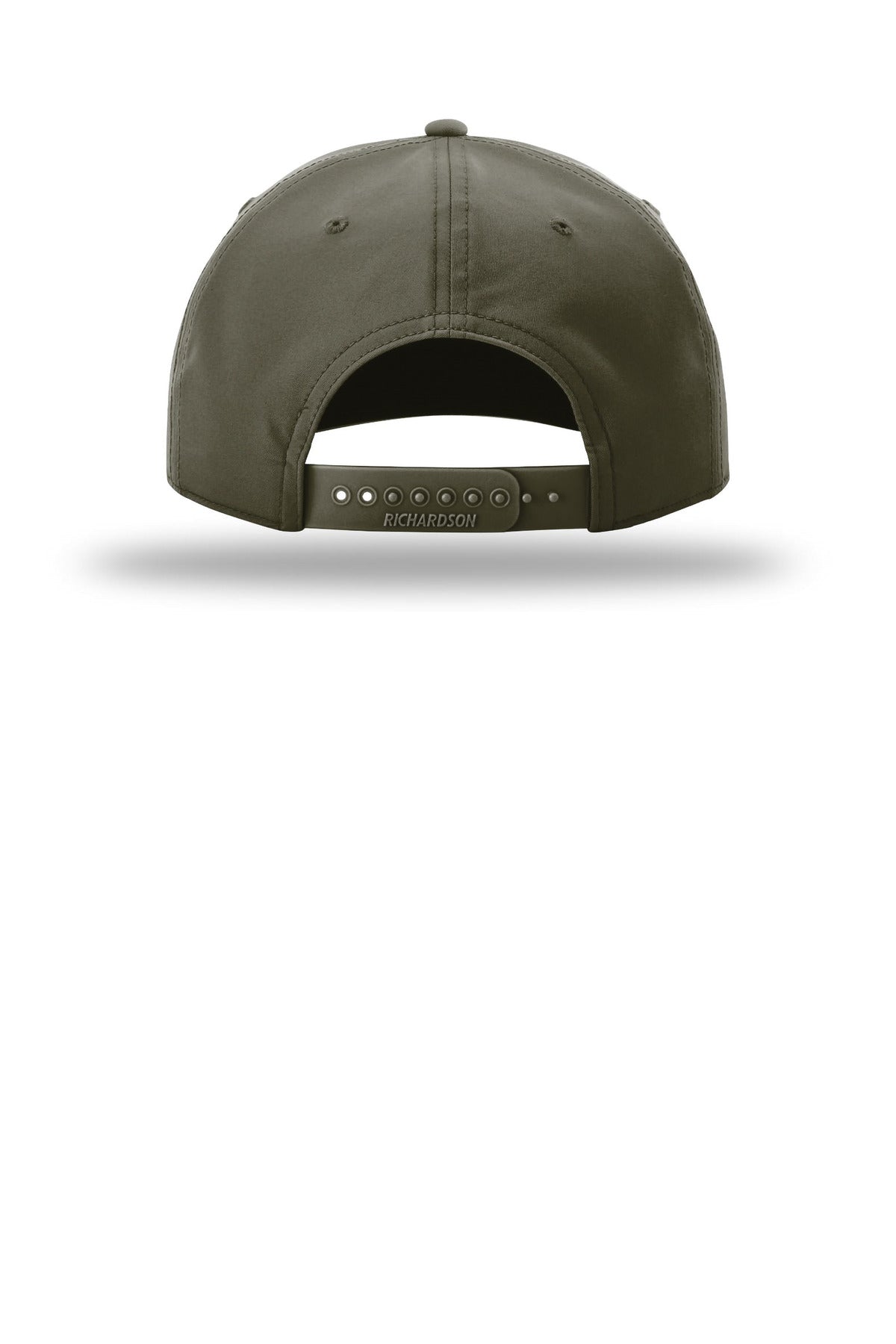 Richardson 5-Panel Classic Rope Cap - Dark Olive/ White - back