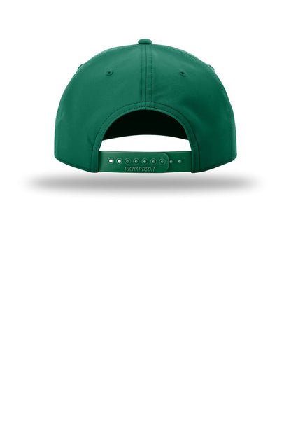 Richardson 5-Panel Classic Rope Cap - Kelly/ White - back