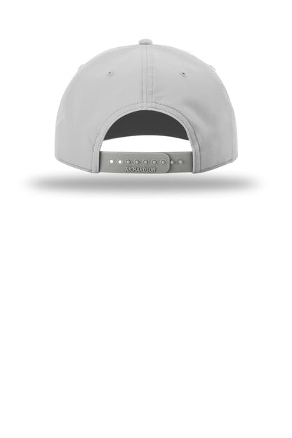 Richardson 5-Panel Classic Rope Cap - Light Grey/ Black - back