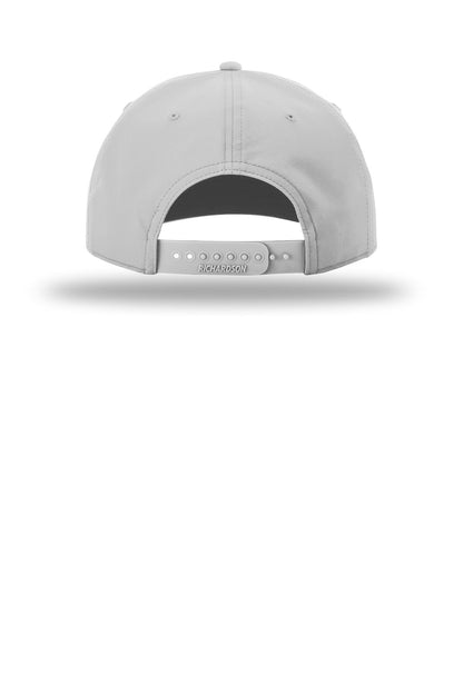 Richardson 5-Panel Classic Rope Cap - Light Grey/ White - back