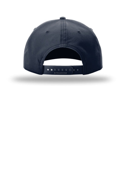 Richardson 5-Panel Classic Rope Cap - Navy/ White - back