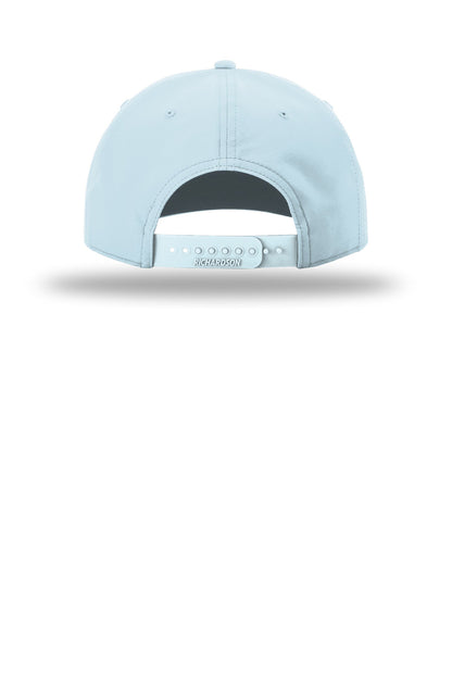 Richardson 5-Panel Classic Rope Cap - Soft Blue/ Navy - back