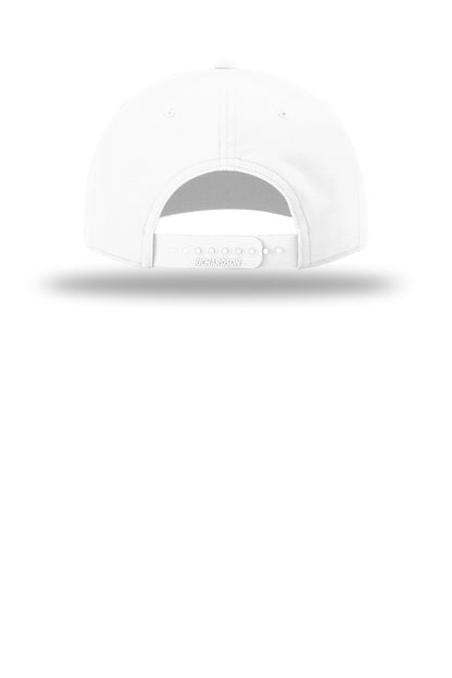 Richardson 5-Panel Classic Rope Cap - White/ Navy - back