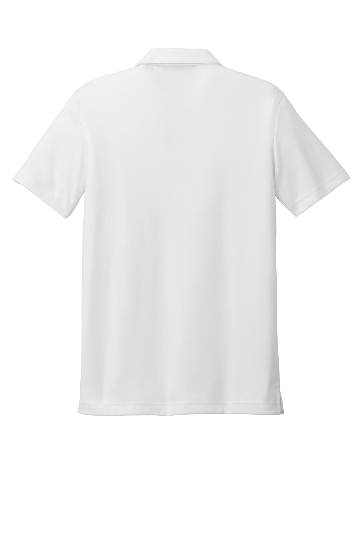 TravisMathew Coastal Chest Stripe Polo in White, back flat