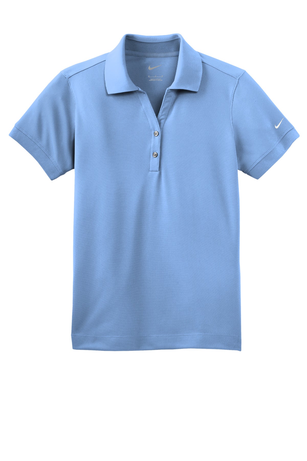 Nike Women's Dri-FIT Classic Polo - Light Blue - flat front