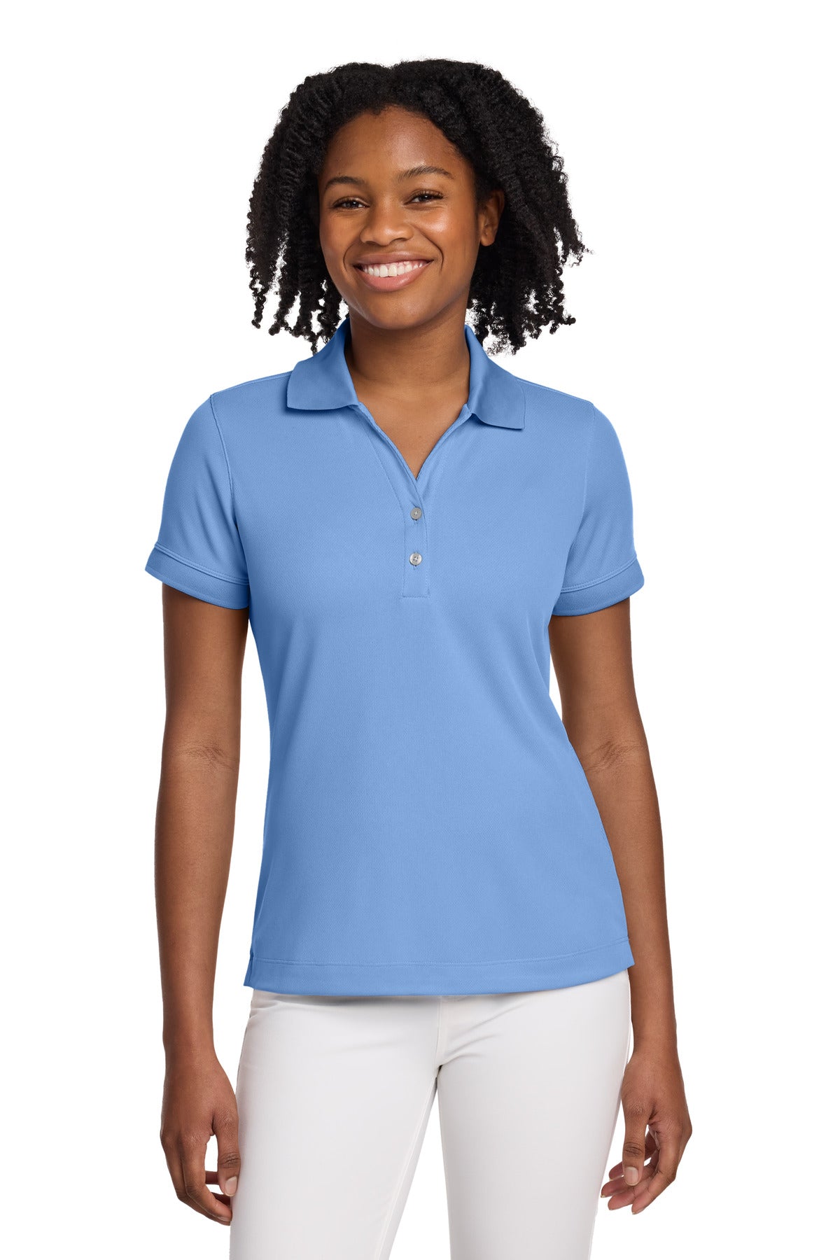 Nike Women's Dri-FIT Classic Polo - Light Blue - front