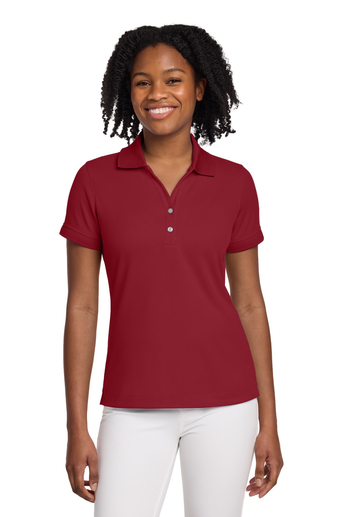 Nike Women's Dri-FIT Classic Polo - Varsity Red - front