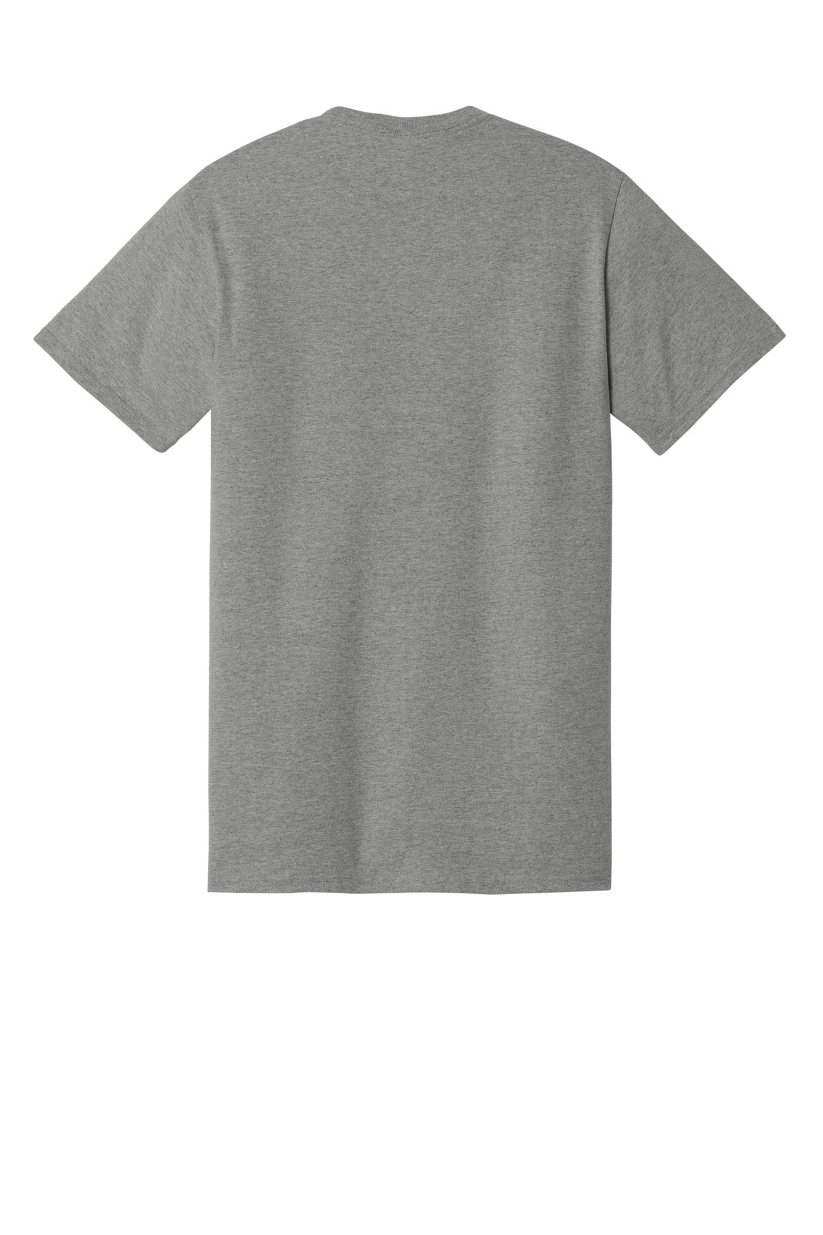 Jerzees Dri-Power 50/50 Cotton/Poly Pocket T-Shirt - Oxford - flat back