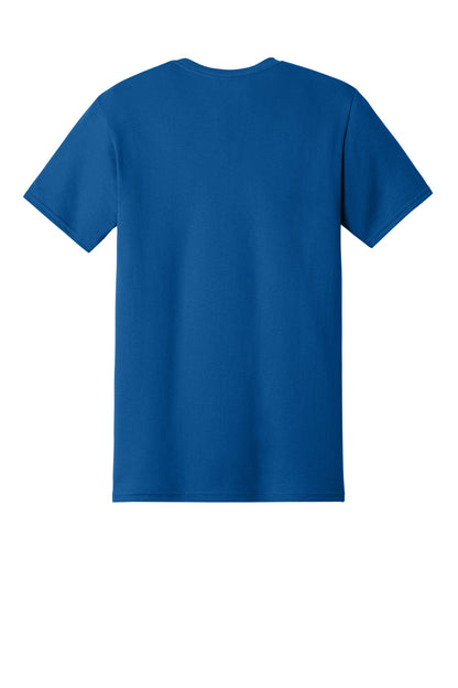 Jerzees Dri-Power 50/50 Cotton/Poly Pocket T-Shirt - Royal - flat back