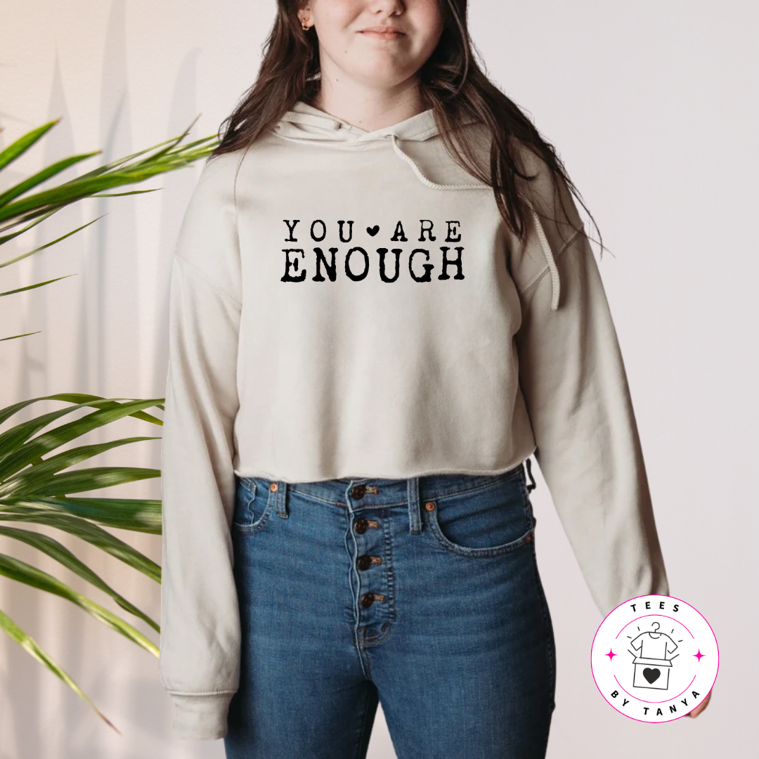 Mental Health Shirt – You Are Enough with Heart Design