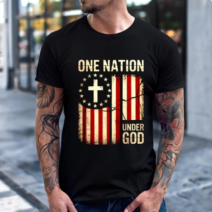 One Nation Under God Shirt | Christian 4th of July