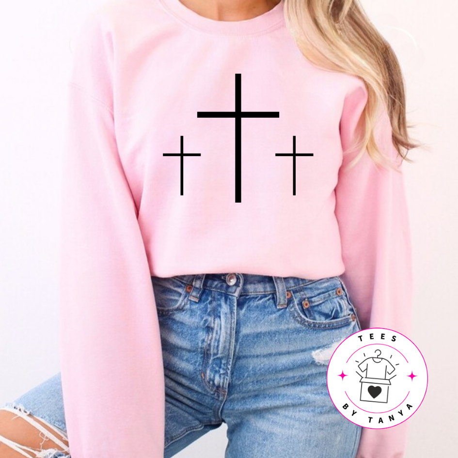 Three Crosses Christian Shirt
