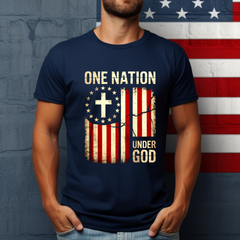 One Nation Under God Shirt | Christian 4th of July
