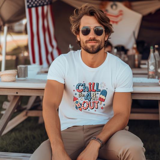 Chill the 4th Out Shirt | Funny 4th of July Graphic Tee
