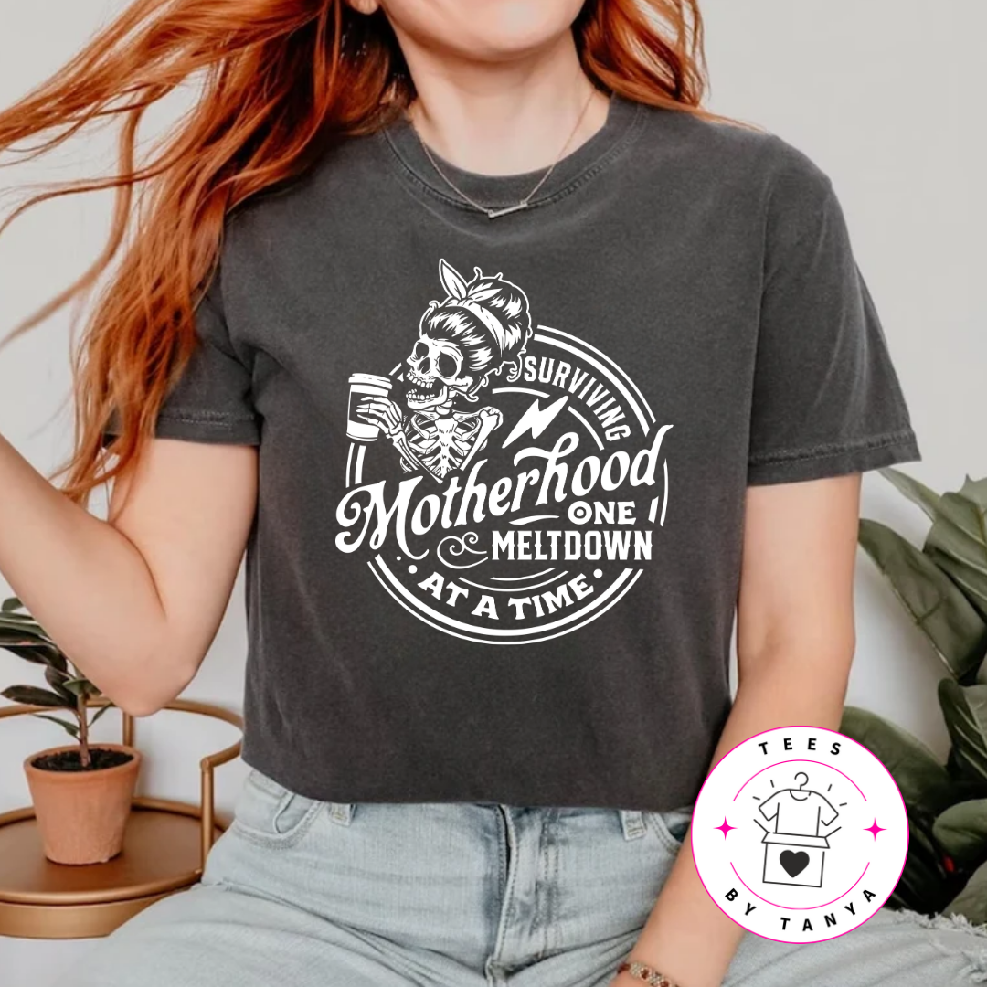 Surviving Motherhood One Meltdown at a Time Shirt
