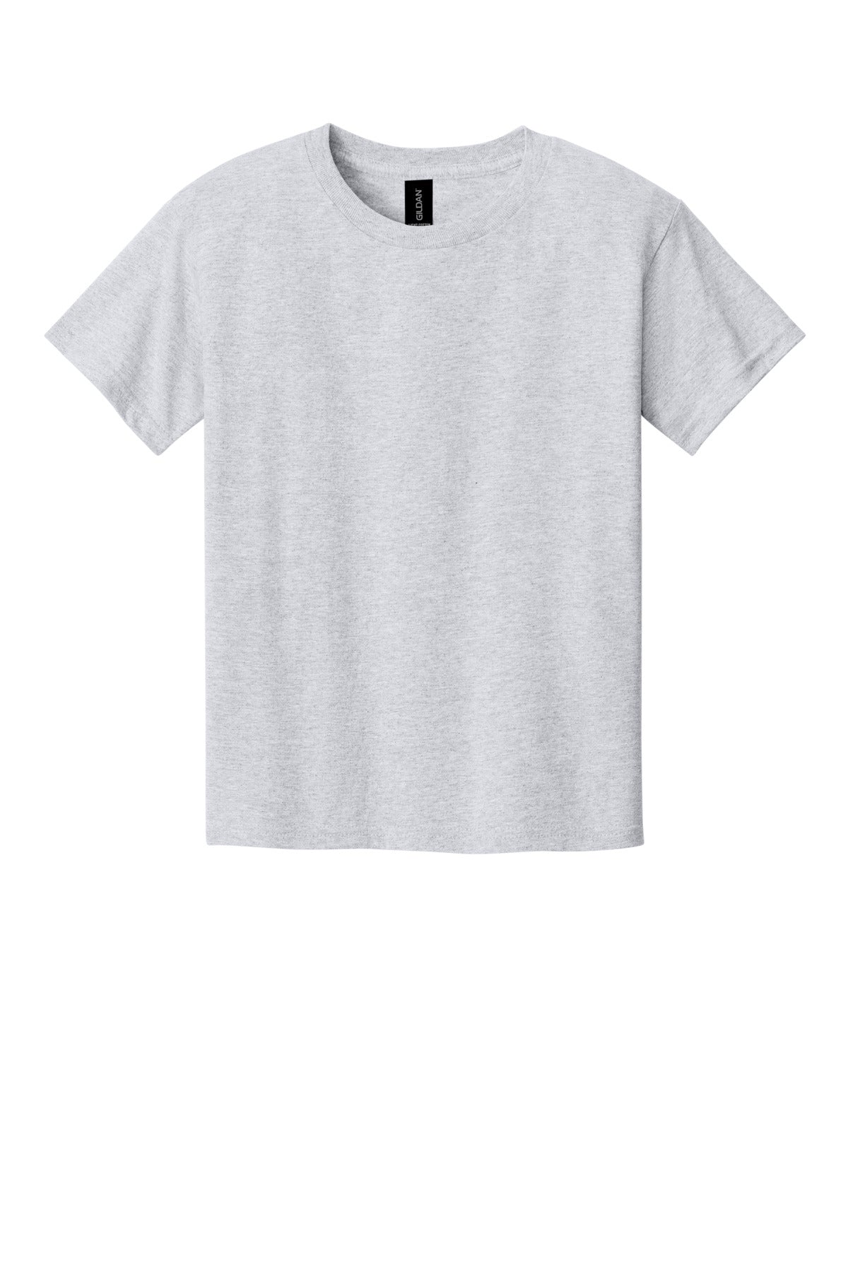 Gildan Youth Light Cotton Tee - Ash Grey - flat front