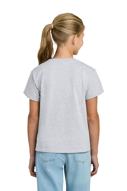 Gildan Youth Light Cotton Tee - Ash Grey - back