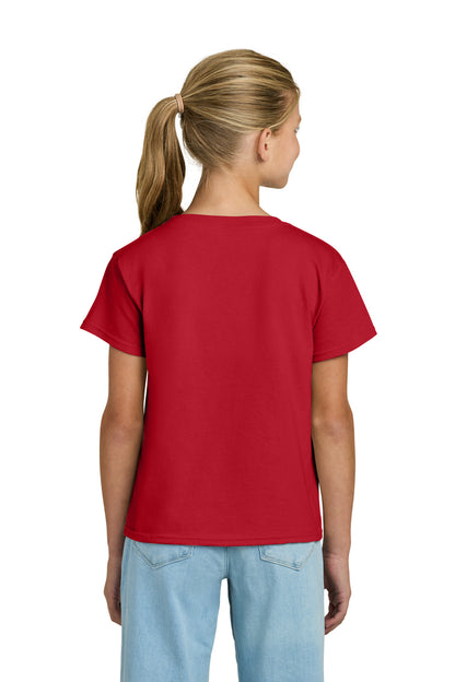 Gildan Youth Light Cotton Tee - Red - back