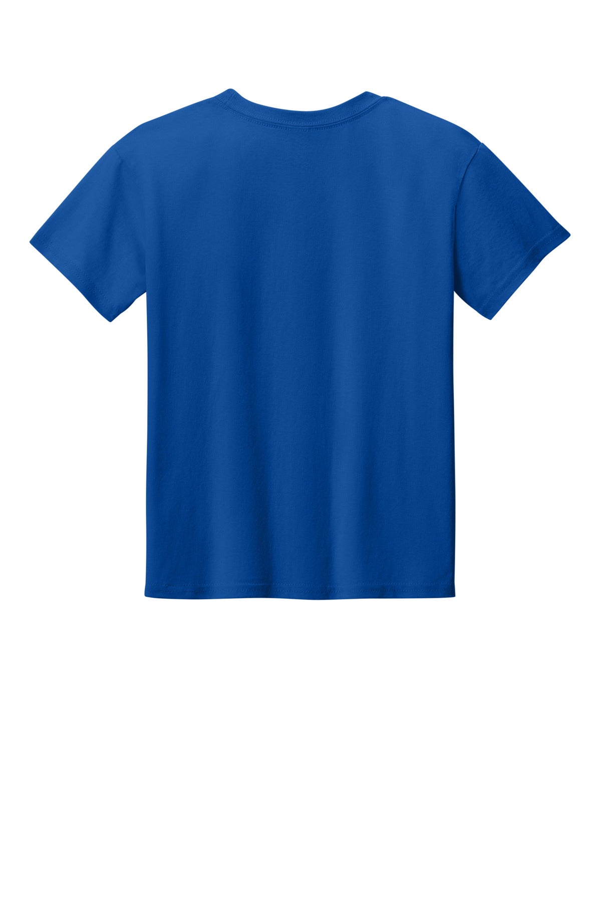 Gildan Youth Light Cotton Tee - Royal - flat back