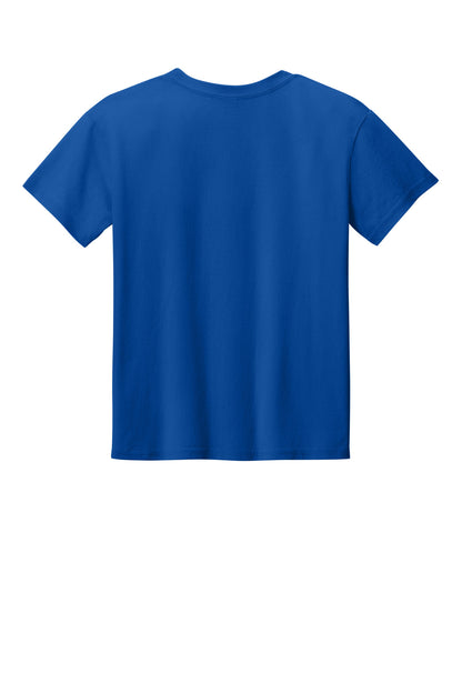 Gildan Youth Light Cotton Tee - Royal - flat back